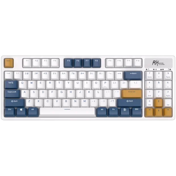 Клавиатура Royal Kludge RK89 RGB (белый, RK Lemon)